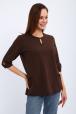 Кофта женская из футера 2-н Анфиса шоколад
