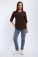 Кофта женская из футера 2-н Анфиса шоколад