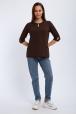 Кофта женская из футера 2-н Анфиса шоколад