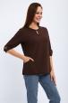 Кофта женская из футера 2-н Анфиса шоколад