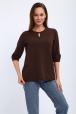Кофта женская из футера 2-н Анфиса шоколад