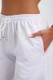 Шорты женские из футера Таиланд белый макси