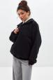 Толстовка женская из футера начес Комфорт черный