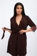 Халат женский из вискозы Адель Нуар шоколад