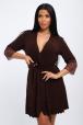 Халат женский из вискозы Адель Нуар шоколад