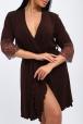 Халат женский из вискозы Адель Нуар шоколад