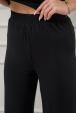 Костюм женский из футболки и брюк из вискозы коллекция "Лотос" черный