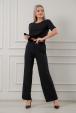 Костюм женский из футболки и брюк из вискозы коллекция "Лотос" черный
