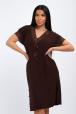 Ночная сорочка из вискозы Олеся шоколад макси
