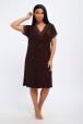 Ночная сорочка из вискозы Олеся шоколад макси