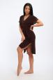 Ночная сорочка из вискозы Олеся шоколад макси