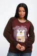Свитшот женский из футера Гамми шоколад