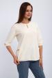 Кофта женская из футера 2-н Анфиса молочный