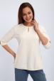 Кофта женская из футера 2-н Анфиса молочный