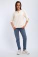 Кофта женская из футера 2-н Анфиса молочный