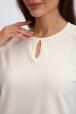Кофта женская из футера 2-н Анфиса молочный
