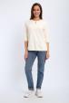 Кофта женская из футера 2-н Анфиса молочный