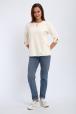 Кофта женская из футера 2-н Анфиса молочный