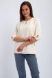 Кофта женская из футера 2-н Анфиса молочный