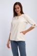 Кофта женская из футера 2-н Анфиса молочный
