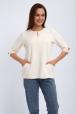 Кофта женская из футера 2-н Анфиса молочный