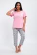 Пижама женская кор. рукав бриджи Today луна