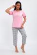 Пижама женская кор. рукав бриджи Today луна
