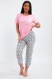 Пижама женская кор. рукав бриджи Today луна