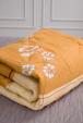 Одеяло Цветы на оранжевом, наполнитель Файбертекс, чехол - полиэстер, 172х205см