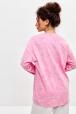 Лонгслив женский из кулирки оверсайз розовый макси