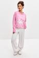 Лонгслив женский из кулирки оверсайз розовый макси