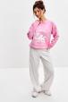 Лонгслив женский из кулирки оверсайз розовый макси