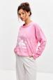 Лонгслив женский из кулирки оверсайз розовый макси