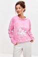 Лонгслив женский из кулирки оверсайз розовый макси
