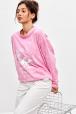 Лонгслив женский из кулирки оверсайз розовый макси