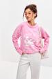 Лонгслив женский из кулирки оверсайз розовый макси