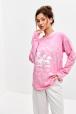 Лонгслив женский из кулирки оверсайз розовый макси