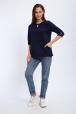 Кофта женская из футера 2-н Анфиса индиго