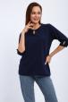 Кофта женская из футера 2-н Анфиса индиго
