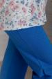 Пижама женская из футера Салли голубой