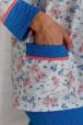 Пижама женская из футера Салли голубой